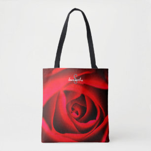 Bolsa Tote Saco de mão Rosa Vermelha