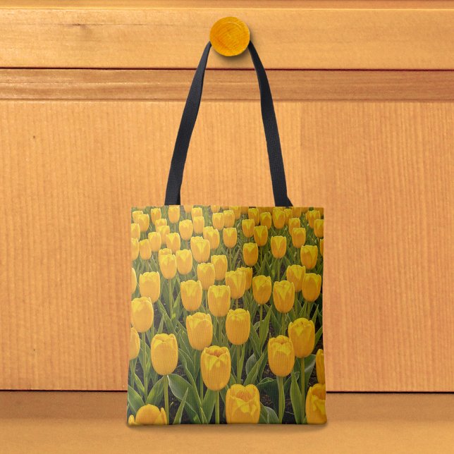 Bolsa Tote Saco de mão Tulipas Amarelas (Tote bag with yellow tulips)