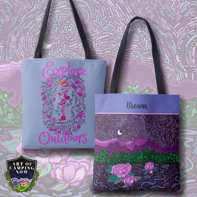 Bolsa Tote Saco de mão Viagem de Acampamento na Natureza Expl (Criador carregado)