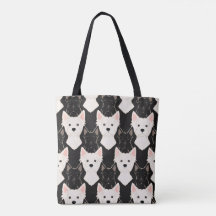 Saco de Mão Westie & Scottie Dog - Arte Westie
