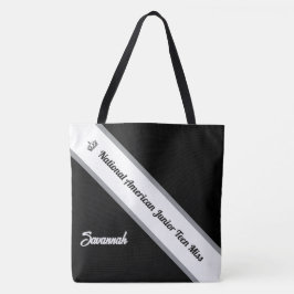 Bolsa Tote Saco de Mãos para Concurso com Faixa Personalizada