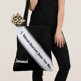 Bolsa Tote Saco de Mãos para Concurso com Faixa Personalizada