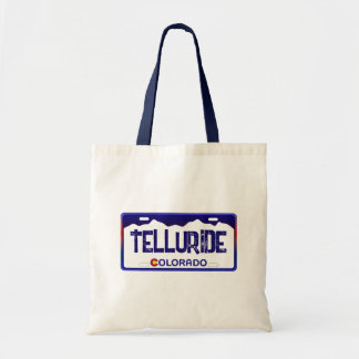 Bolsa Tote Saco de matrícula azul de Telluride Colorado