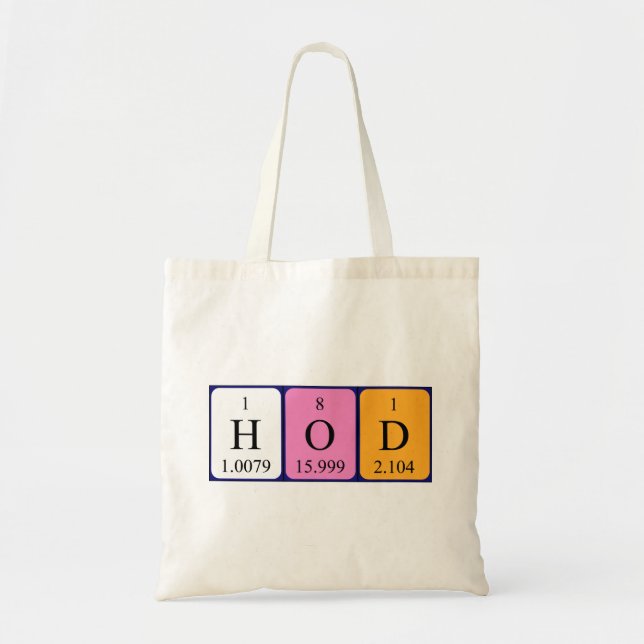 Bolsa Tote Saco de mesa periódica HoD (Frente)