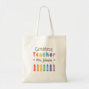 Bolsa Tote Saco de Mestre de Lápis de Cor de Arco-íris