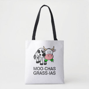 Bolsa Tote Saco de MOO-chas Grama-IAS (Muchas Gracias)