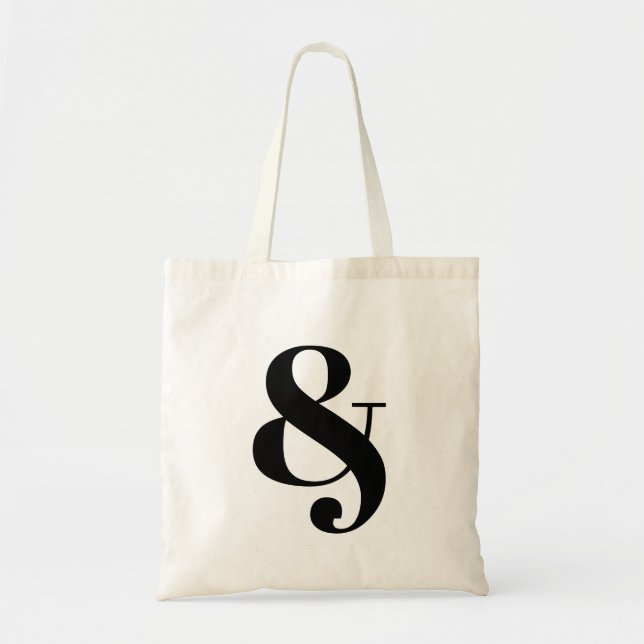 Bolsa Tote Saco de na moda de Ampersand (Frente)