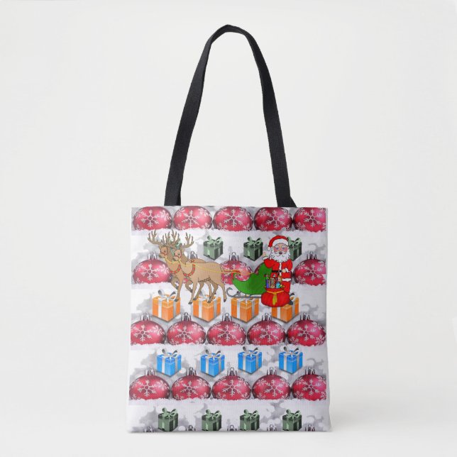 Bolsa Tote Saco de Natal (Frente)