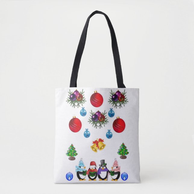 Bolsa Tote Saco de Natal (Frente)