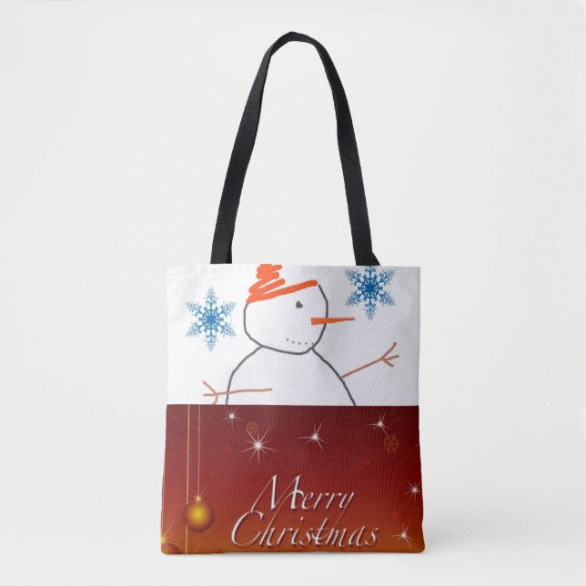 Bolsa Tote Saco de Natal (Frente)