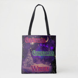 Bolsa Tote Saco de Natal Celestial
