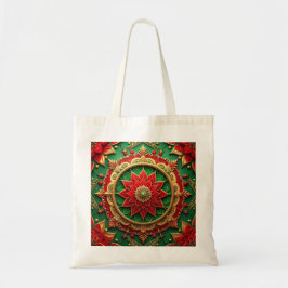 Bolsa Tote Saco de Natal Decorativo Vermelho Verde