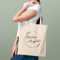 Saco de Negócios Personalizado com Folhas Redondas