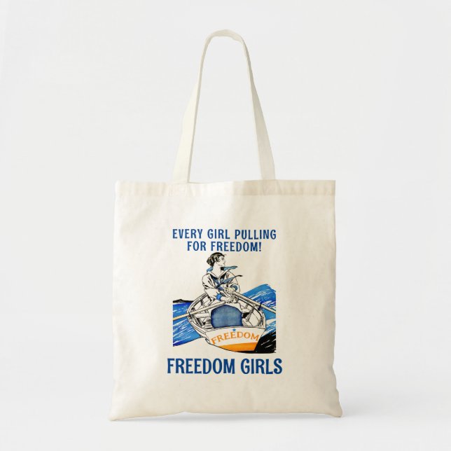 Bolsa Tote Saco de orçamento das GAROTAS LIBERDADES (Frente)