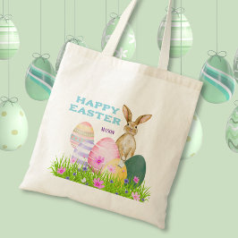 Bolsa Tote Saco de Páscoa do Coelhinho de Ovo da Páscoa