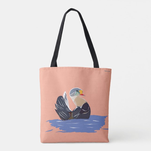 Bolsa Tote Saco de pássaro gaivota e pato (Verso)