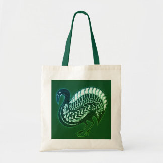 Bolsa Tote Saco de Pássaro Verde Inspirado pelo Grego Mycenae