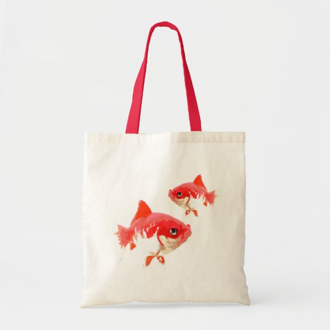 Bolsa Tote Saco de peixinho dourado chique (Frente)