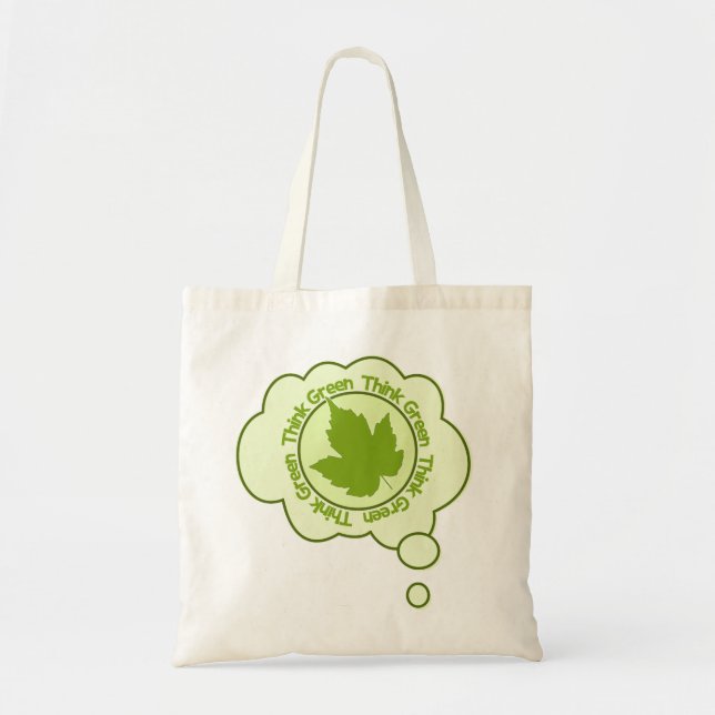 Bolsa Tote Saco de pense verde - escolha estilo e cor (Frente)