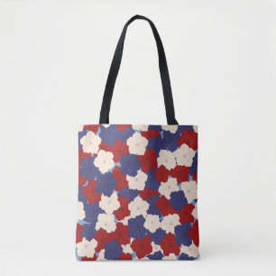 Bolsa Tote Saco de Petúnias Patrióticas