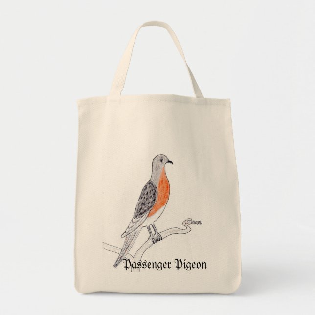 Bolsa Tote Saco de Pomba-Passageira (Frente)