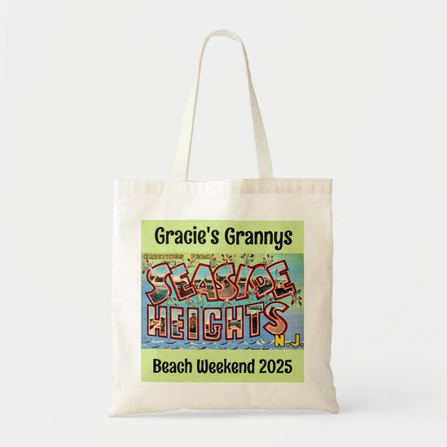 Bolsa Tote Saco de Praia Seaside Heights NJ (Frente)