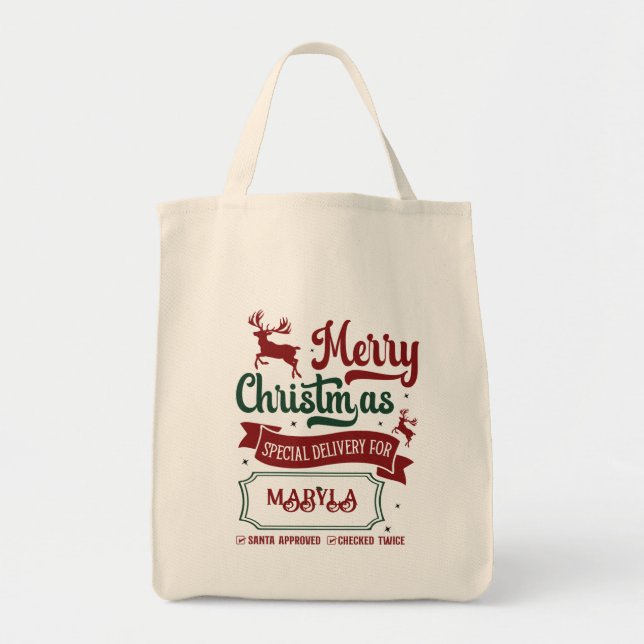 Bolsa Tote Saco de presente de algodão (Frente)