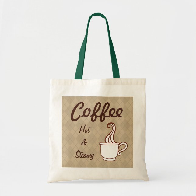 Bolsa Tote Saco de presente de café quente (Frente)