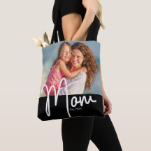 Saco de Presente de Foto da Mamãe Est.