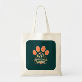 Bolsa Tote Saco de Presente de Tipografia de Pegada de Pata p