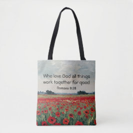 Bolsa Tote Saco de presente floral cristão inspirador