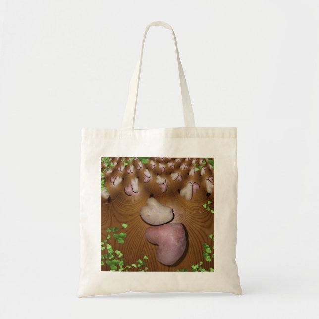 Bolsa Tote Saco de queda dos corações (Frente)