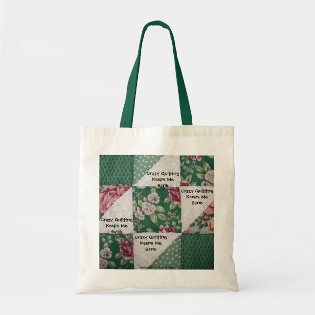 Bolsa Tote Saco de Quilitação Louco (Frente)