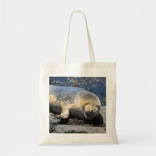 Bolsa Tote saco de riso do selo (Frente)