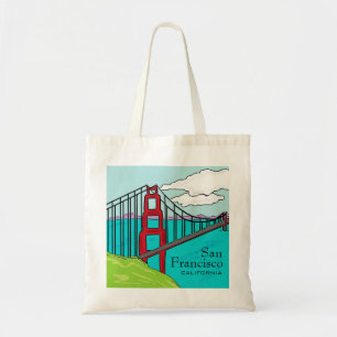 Bolsa Tote Saco de San Francisco Cali golden gate bridge