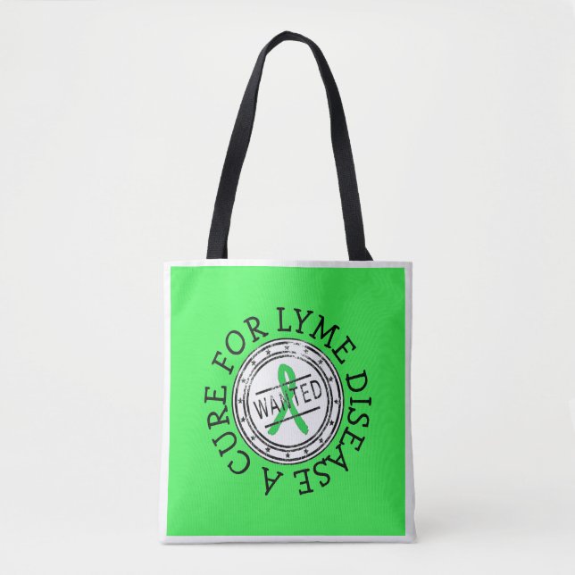 Bolsa Tote Saco de Sensibilização para a Doença de Lyme (Frente)