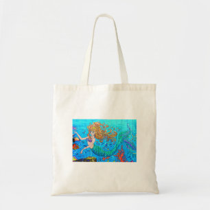 Bolsa Tote saco de sereia submarina