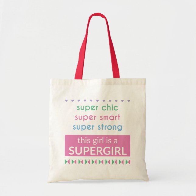 Bolsa Tote Saco de Supergirl (Frente)
