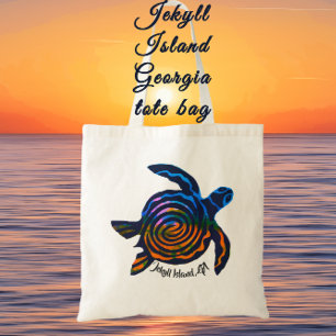 Bolsa Tote Saco de tartaruga marinha da Ilha de Jekyll GA