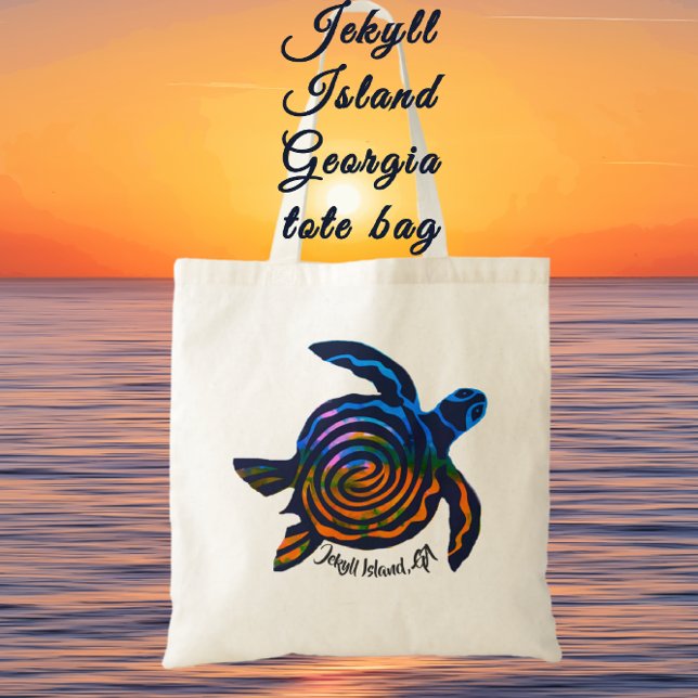 Bolsa Tote Saco de tartaruga marinha da Ilha de Jekyll GA (Criador carregado)