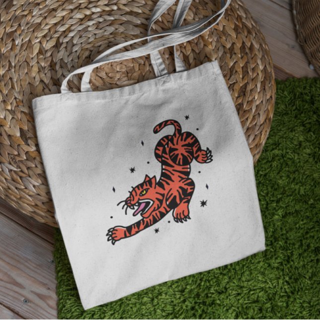 Bolsa Tote Saco de Tatuagem do Tigre (Criador carregado)