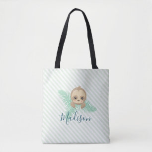 Bolsa Tote Saco de Toa Verde Bastante Bebê Lopa Monograma