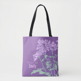Bolsa Tote Saco de toalha da Flower Girl