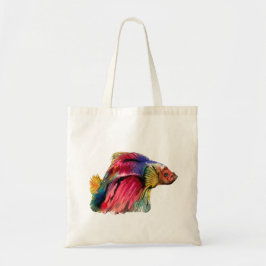 Bolsa Tote Saco de toalha de betta com design de peixe de bet