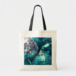 Bolsa Tote Saco de toalha de bolhas azuis