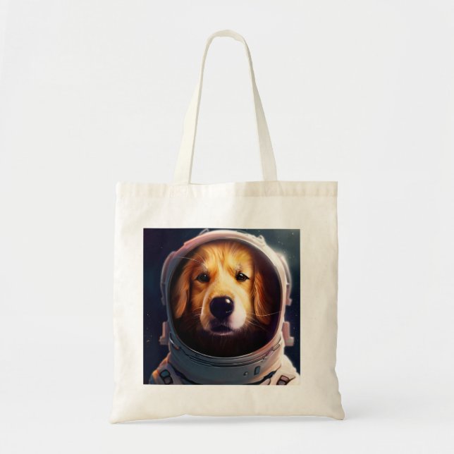 Bolsa Tote Saco de toalha de cão espacial (Frente)