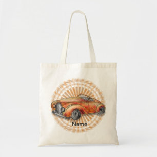 Bolsa Tote Saco de toalha de carro do Orange Roadster
