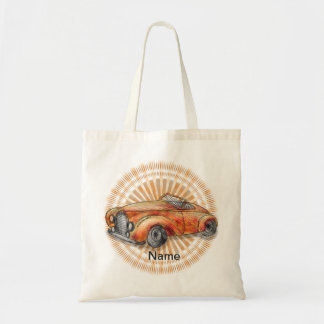 Bolsa Tote Saco de toalha de carro do Orange Roadster
