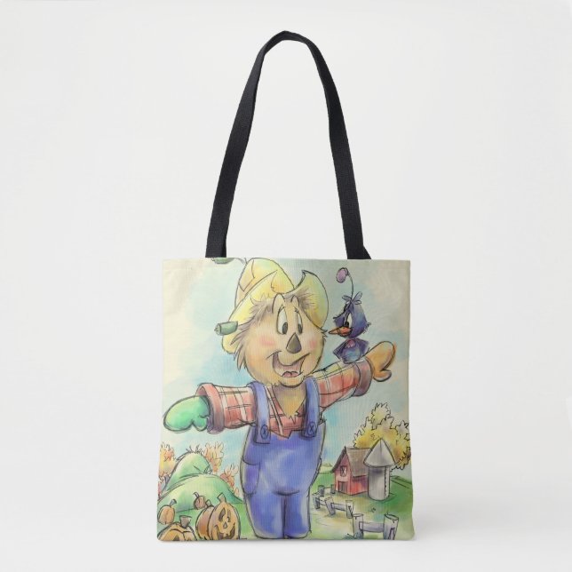 Bolsa Tote Saco de toalha de cartoon bonito (Frente)