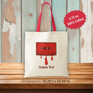 Bolsa Tote Saco de toalha de coração vermelho